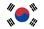 Flagge Südkoreas, die auf eine Website verlinkt, die Gottes Gebote auf Koreanisch erklärt.