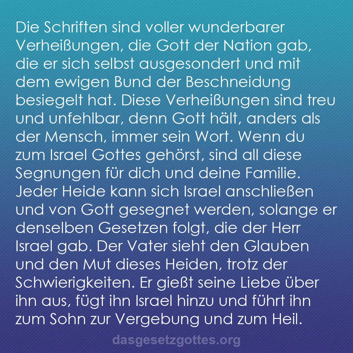 b0215 - Beitrag über das Gesetz Gottes: Die Schriften sind voller wunderbarer Verheißungen, die Gott...