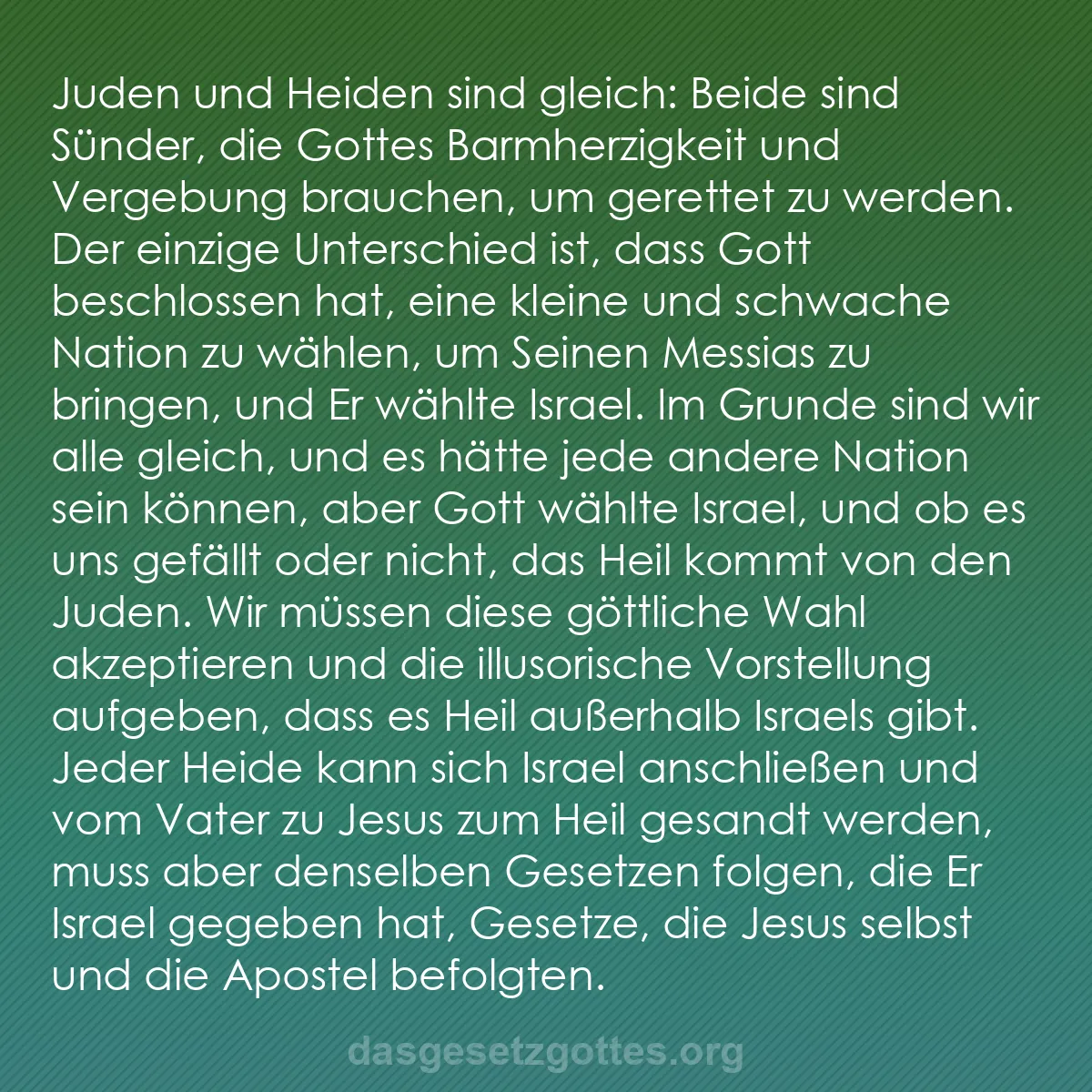 b0330 - Beitrag über das Gesetz Gottes: Juden und Heiden sind gleich: Beide sind Sünder, die Gottes...
