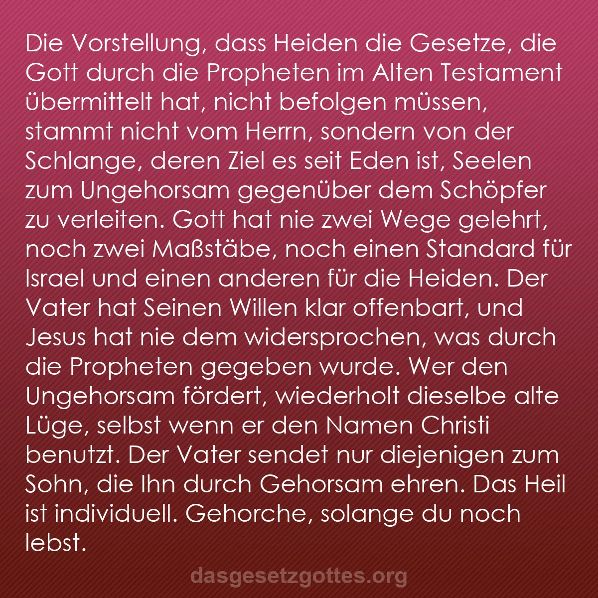 b0339 - Beitrag über das Gesetz Gottes: Die Vorstellung, dass Heiden die Gesetze, die Gott durch die...