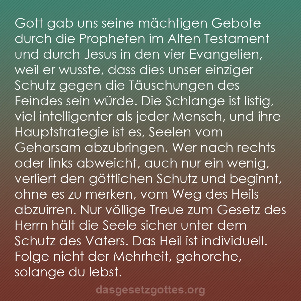 b0553 - Beitrag über das Gesetz Gottes: Gott gab uns seine mächtigen Gebote durch die Propheten im Alten...